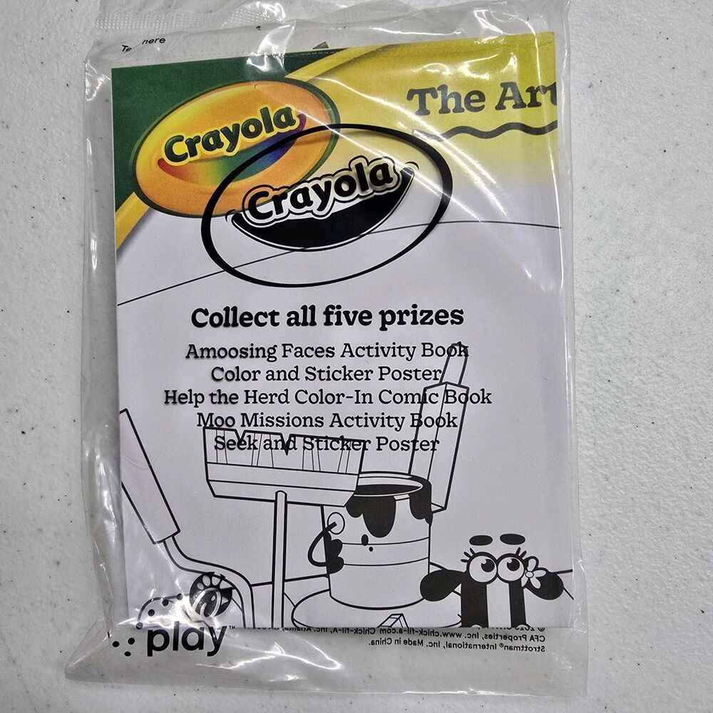 2026 Chick-fil-A Kids Meal Activity Book Crayola Color & Sticker Poster NIP